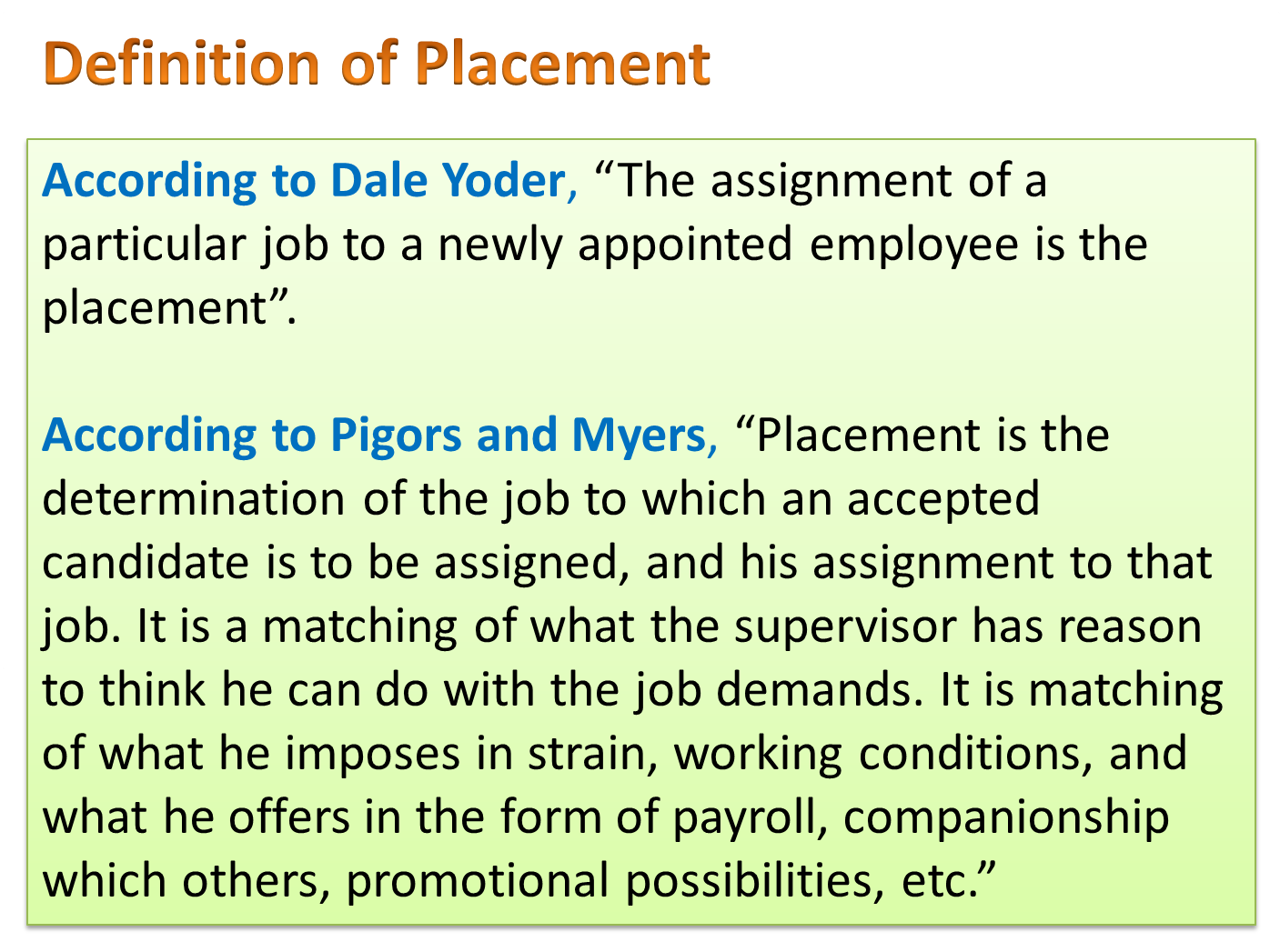 Placement Meaning Chart