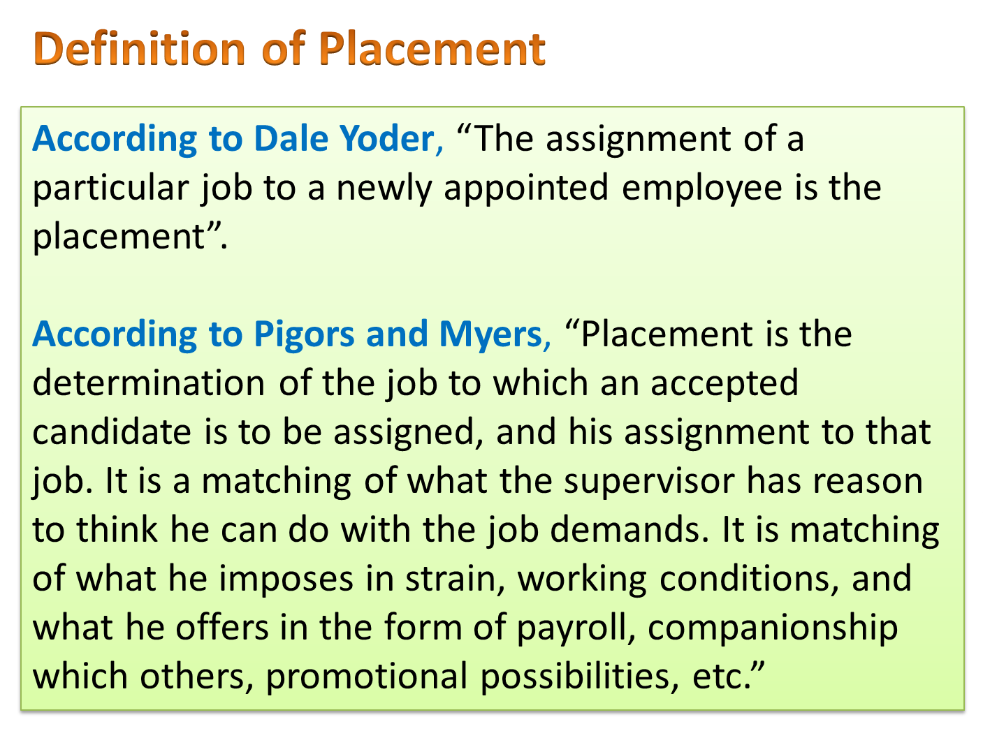 Another Word For Placement Definition