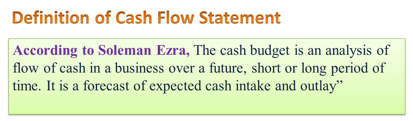 Cash Flow Statement