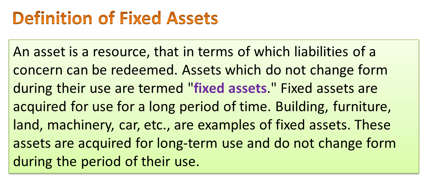 What is Fixed Assets? Meaning, Definition & Importance Study Book Page